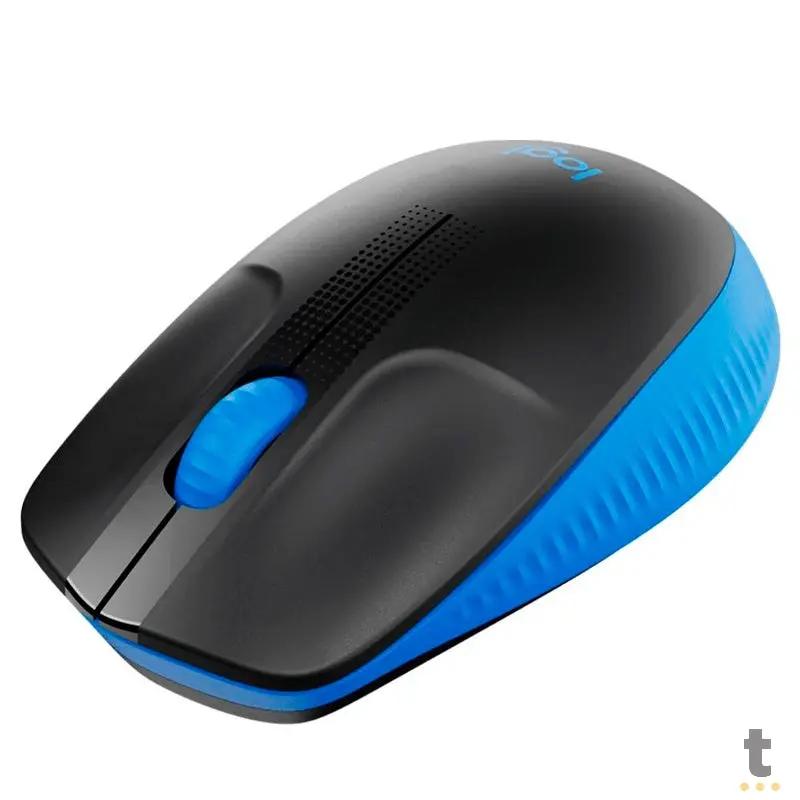 Mouse Sem Fio Logitech M190 Azul / Preto - 910-005903