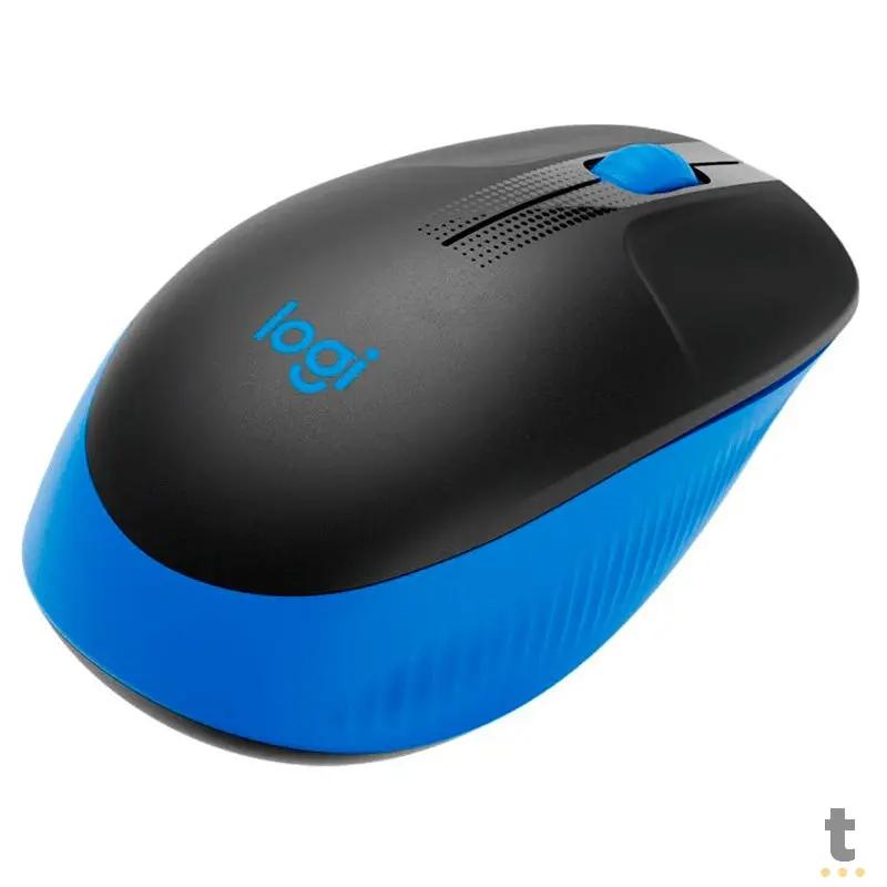 Mouse Sem Fio Logitech M190 Azul / Preto - 910-005903