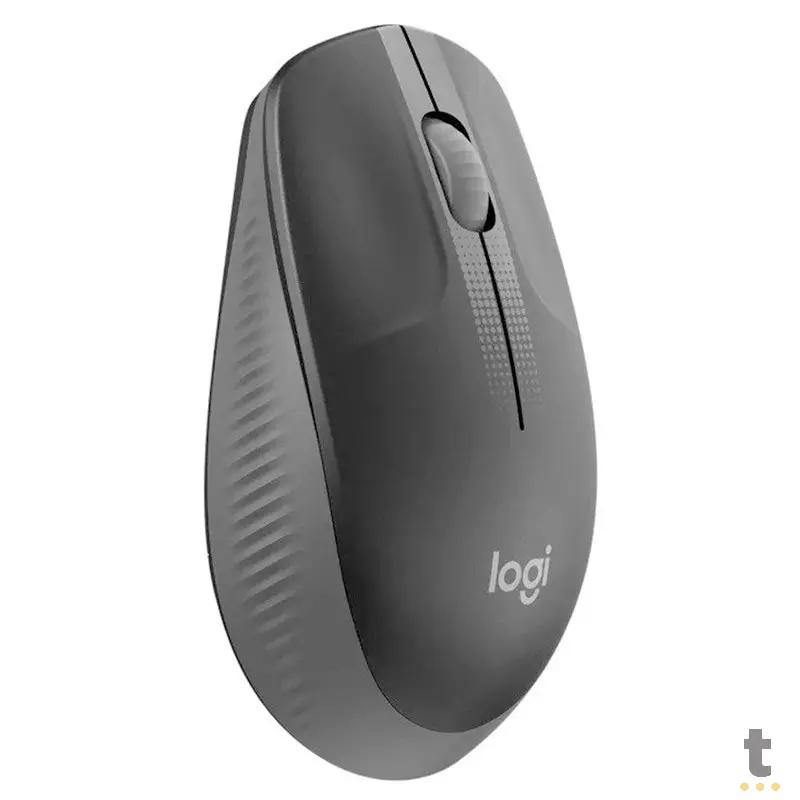 Mouse Sem Fio Logitech M190 Cinza / Preto - 910-005902