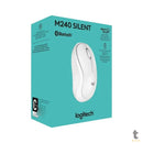 Mouse Sem Fio Logitech M240 Bluetooth Silent Branco - 910-007116