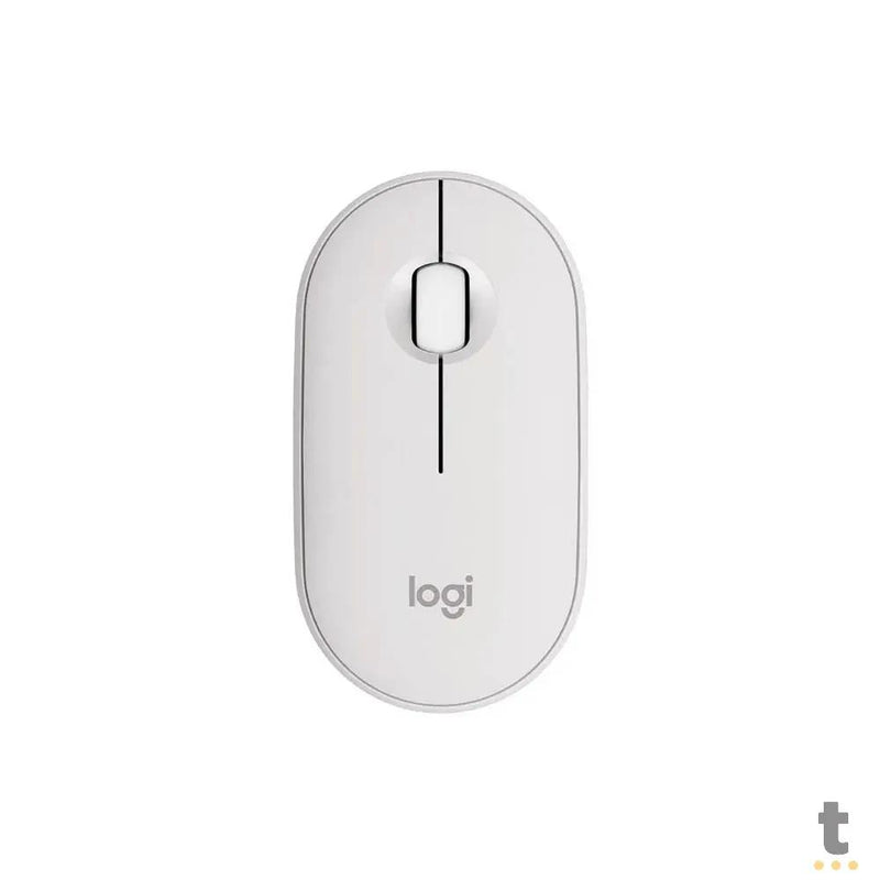 Mouse Sem Fio Logitech M350s Silent Bluetooth Branco - 910-007047