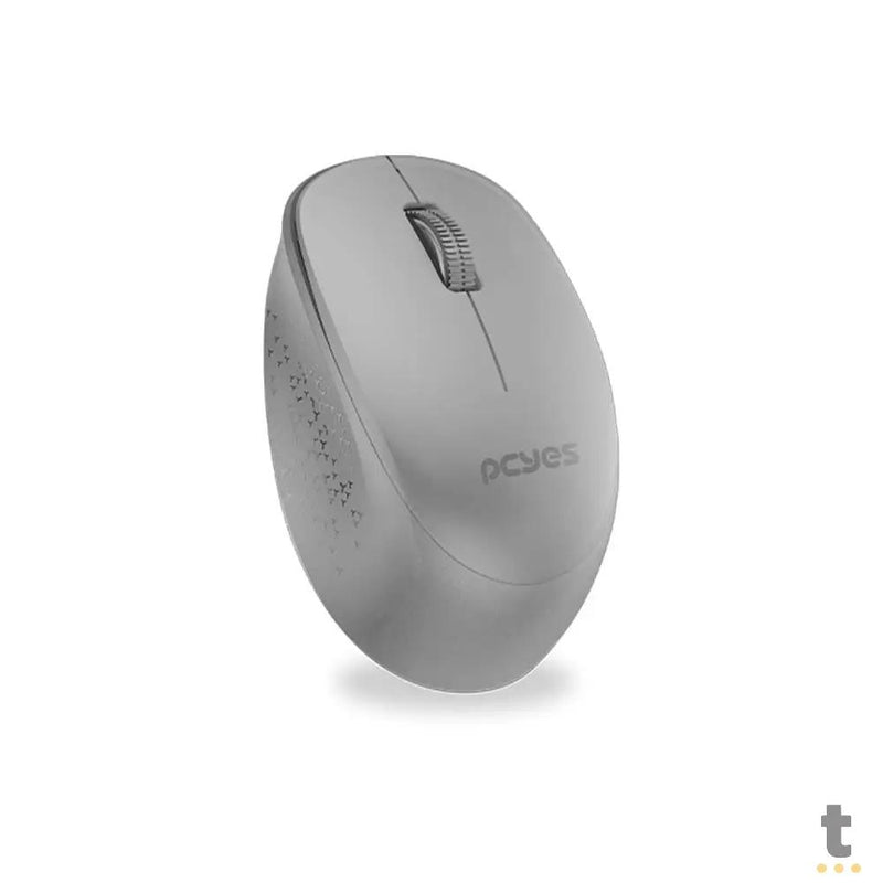 Mouse Sem Fio PCYes Mover Silent Click 1600 Dpi - Cinza
