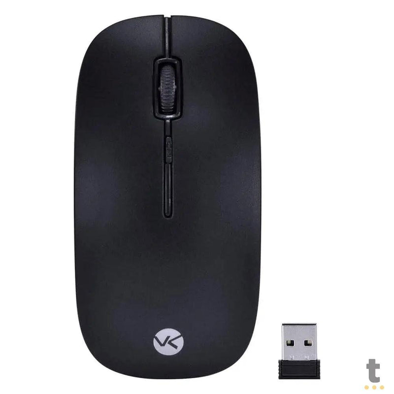 Mouse Sem Fio Wireless Dynamik Flat Vinik Preto 2.4Ghz 1200dpi Usb - DM100
