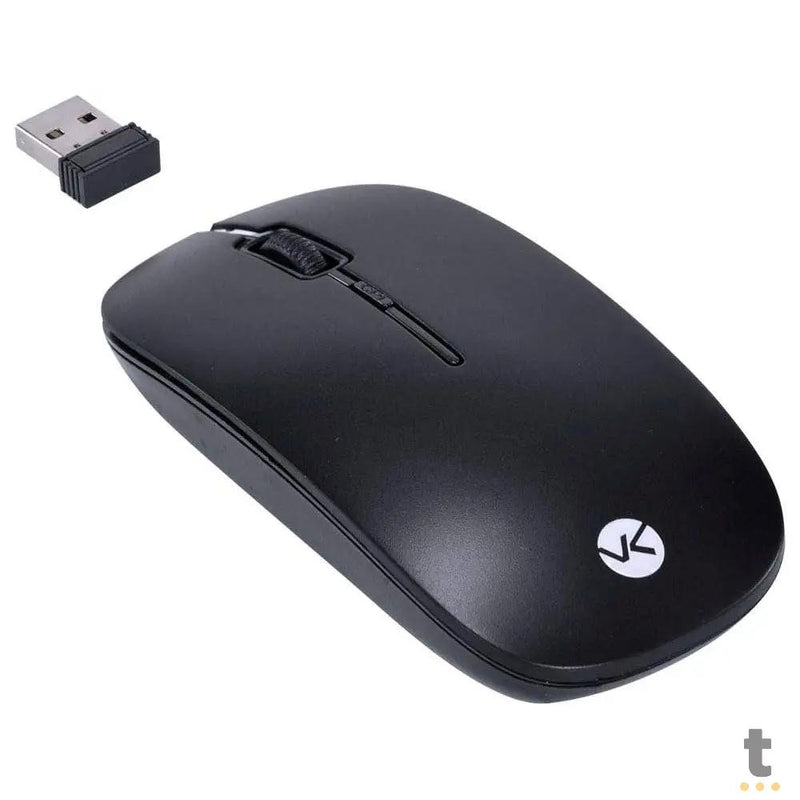Mouse Sem Fio Wireless Dynamik Flat Vinik Preto 2.4Ghz 1200dpi Usb - DM100