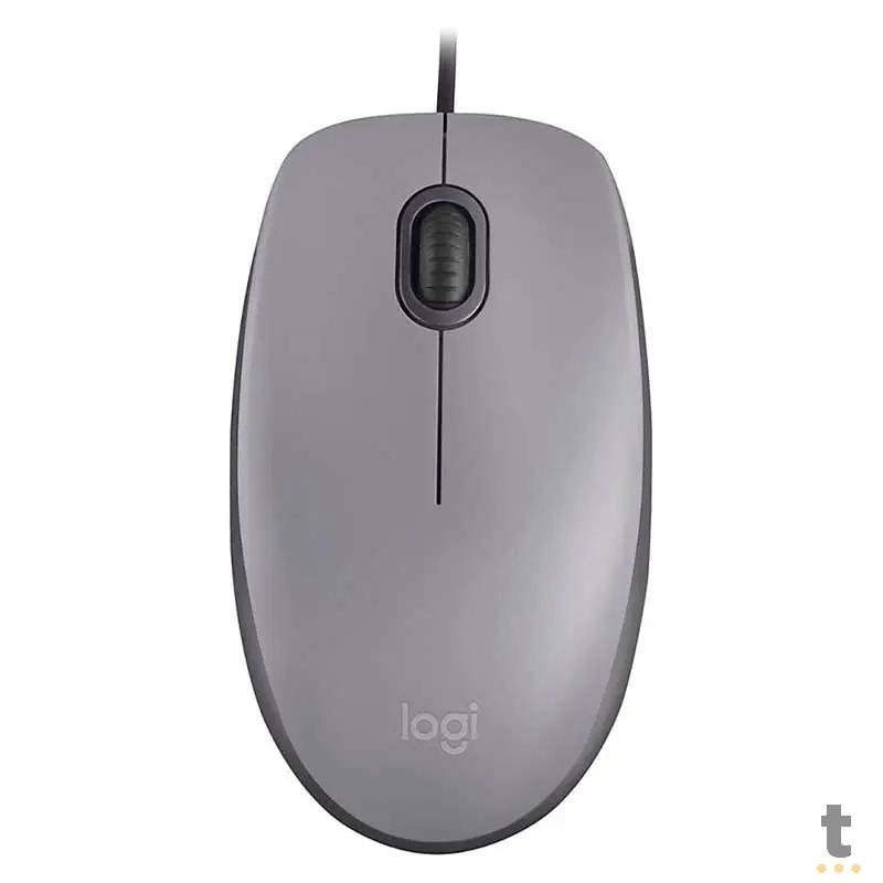Mouse Usb Logitech M110 Silencioso Cinza - 910-005494