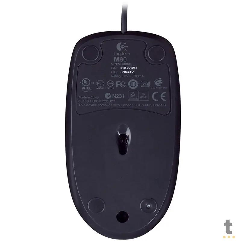 Mouse Usb Logitech M90 Preto Piano 910-004053