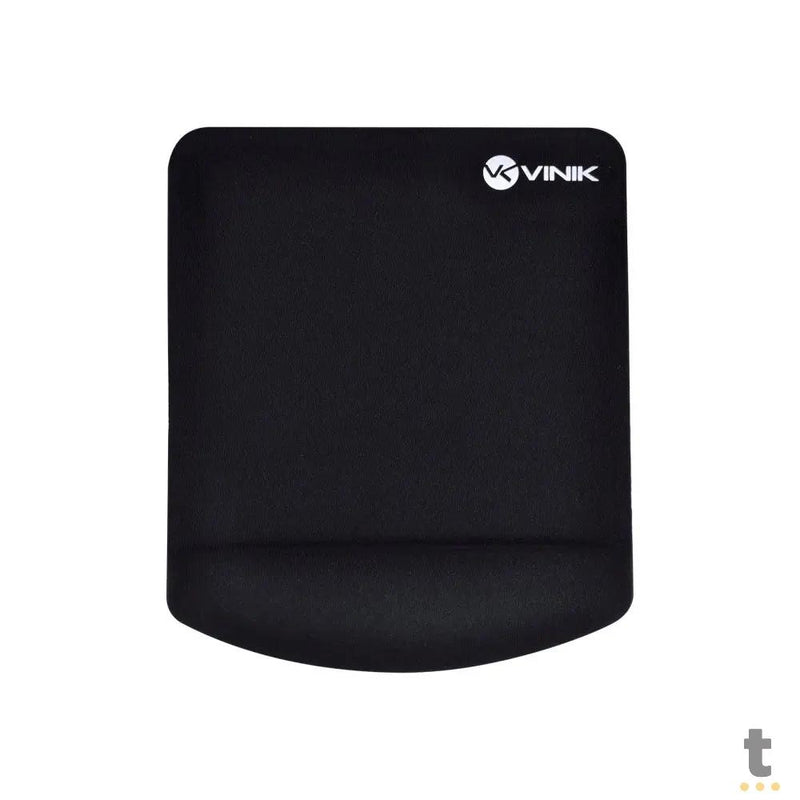 Mousepad Com Apoio De Pulso Quadrado Em Gel Vinik Preto - MPG-02P