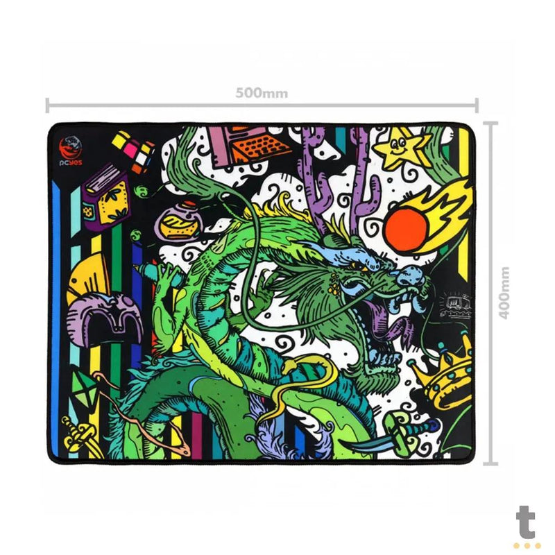 Mousepad Gamer PCYes Ancient Dragon Medium Estilo Speed 500X400MM - PMA50X40