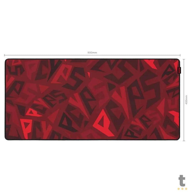 Mousepad Gamer PCYes Signature Extended Red Magma Limited 900X420mm - PMS90X42RM