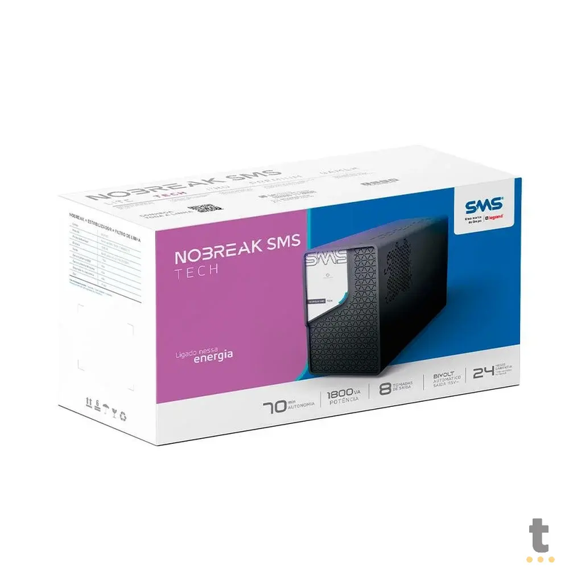 Nobreak 1800va Sms Tech E Bivolt Auto S 110v - 29307