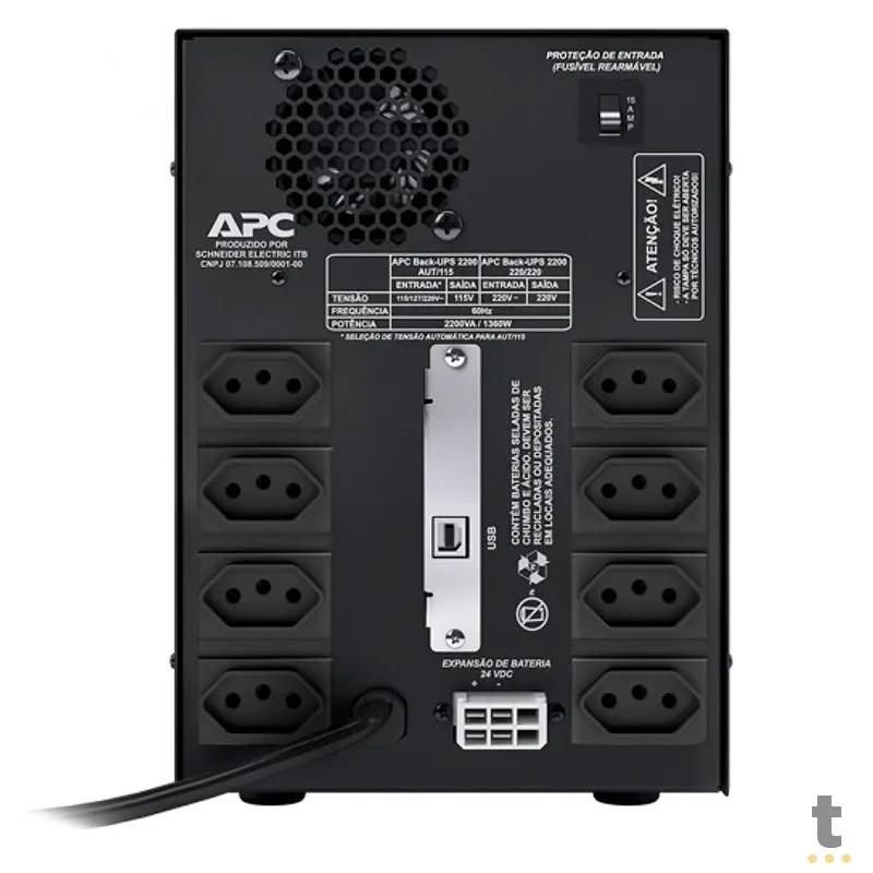 Nobreak 2200va Apc Back Ups E Bivolt S 110v - Cod Bz2200bi-Br