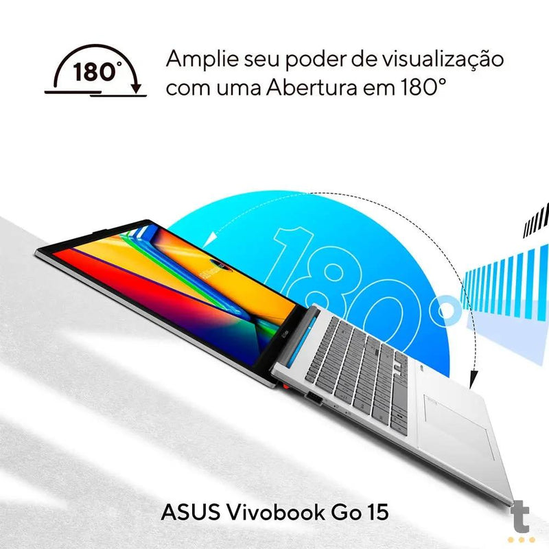 Notebook Asus Vivobook Intel Core I3-N305 4gb 128gb Ssd 15.6 Pols Prata Win11 Home - E1504GA-NJ440W