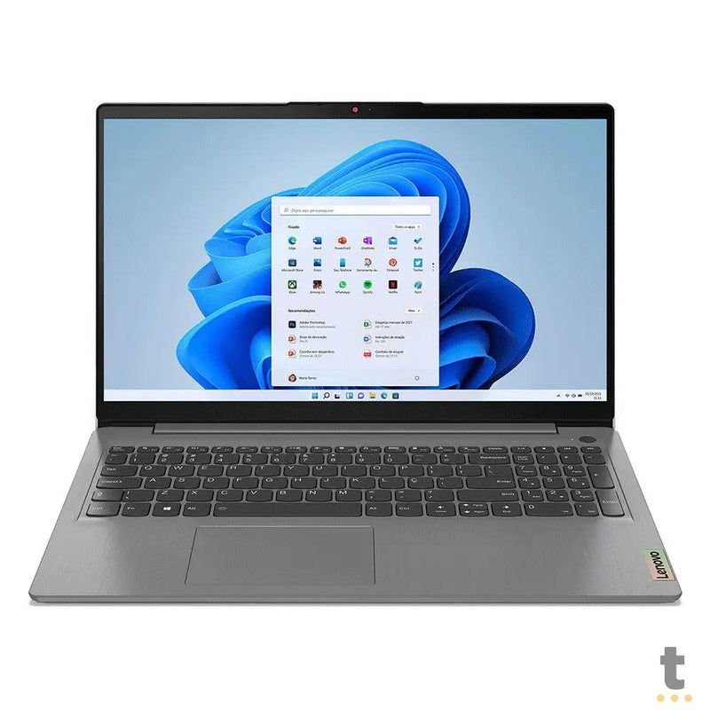 Notebook Lenovo Ideapad 3i I3-1115G4 4gb 256gb Win11 Home Cinza 15.6 Pols - 82MD000ABR