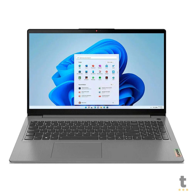 Notebook Lenovo Ideapad 3i I3-1115G4 8gb 256gb Win11 Home Cinza 15.6 Pols - 82MD0010BR