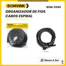 Organizador De Cabos / Fita Espiral BomVink 22mm 3mt - BOM-5540