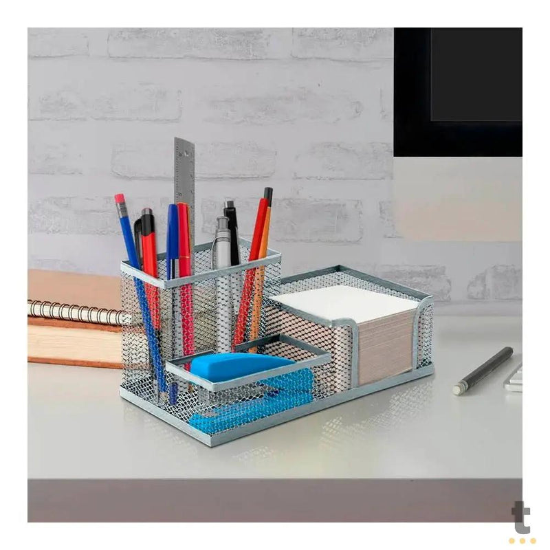 Organizador de Mesa Aramado Prata Keep - EI090
