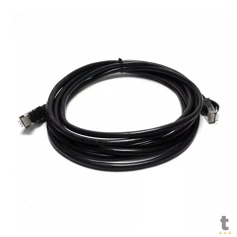 Patch Cord Cabo De Rede Cat6 C/ Conectores Blindados 10 metros