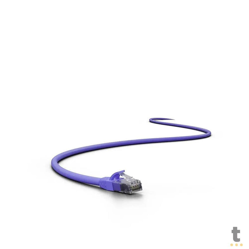 Patch Cord Cabo De Rede Impact Giga Cat6 Intelbras 5.0m Azul - 4830085