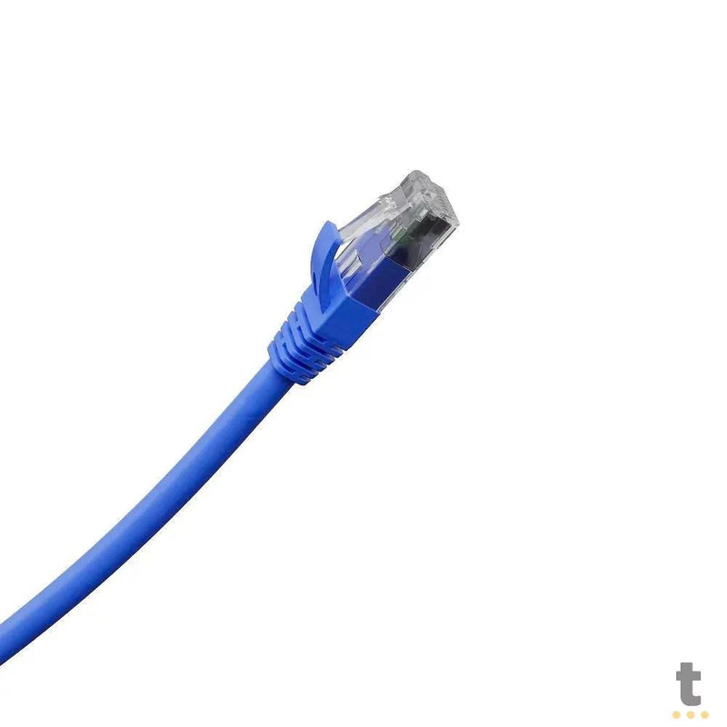 Patch Cord Cabo De Rede Impact Lan Cat5e Intelbras 1.0m Azul - 4830038