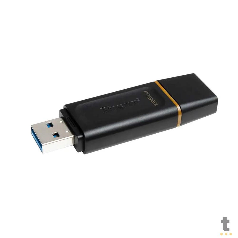 Pen Drive 128gb Kingston DataTravaler Exodia 3.2 Preto - DTX/128GB