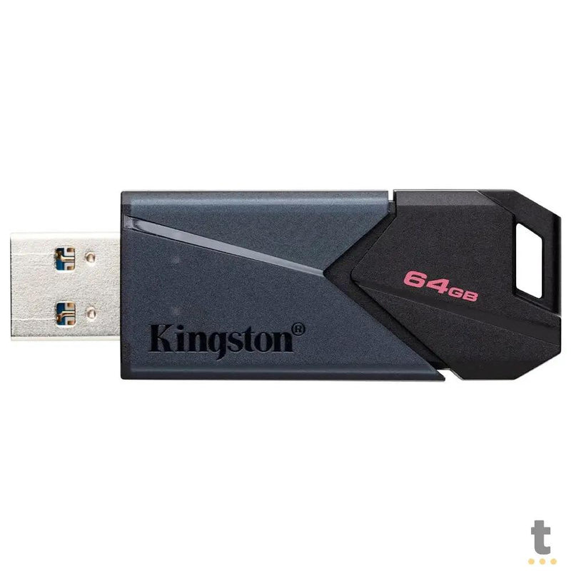 Pen Drive 64gb Kingston DataTravaler Exodia Onix 3.2 Preto - DTXON/64GB