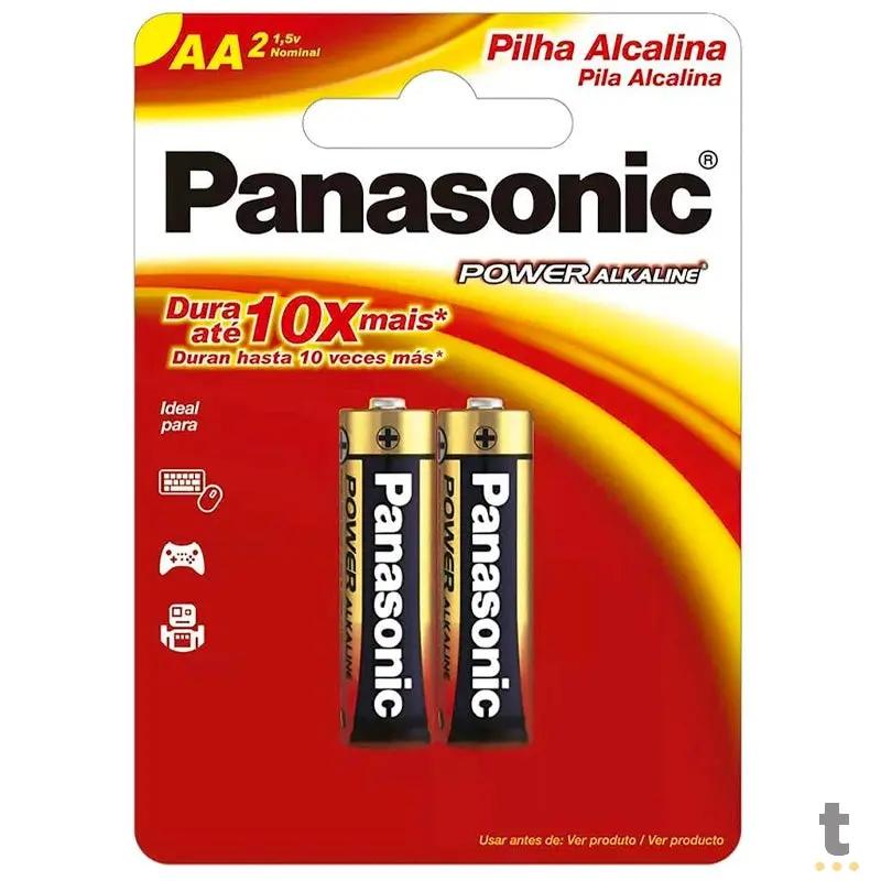 Pilha Alcalina AA Pequena Panasonic Lr6-2bt480 (Cartela C/2 Pilhas) - 1001089