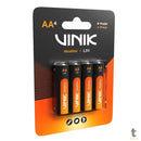 Pilha Alcalina AA Vinik Cartela C/4 Pilhas - VP2AB4A