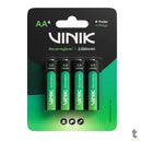 Pilha Recarregável AA 2200Mah 1.2v Vinik (Blister C/ 4 Pilhas) - VP2AB4R