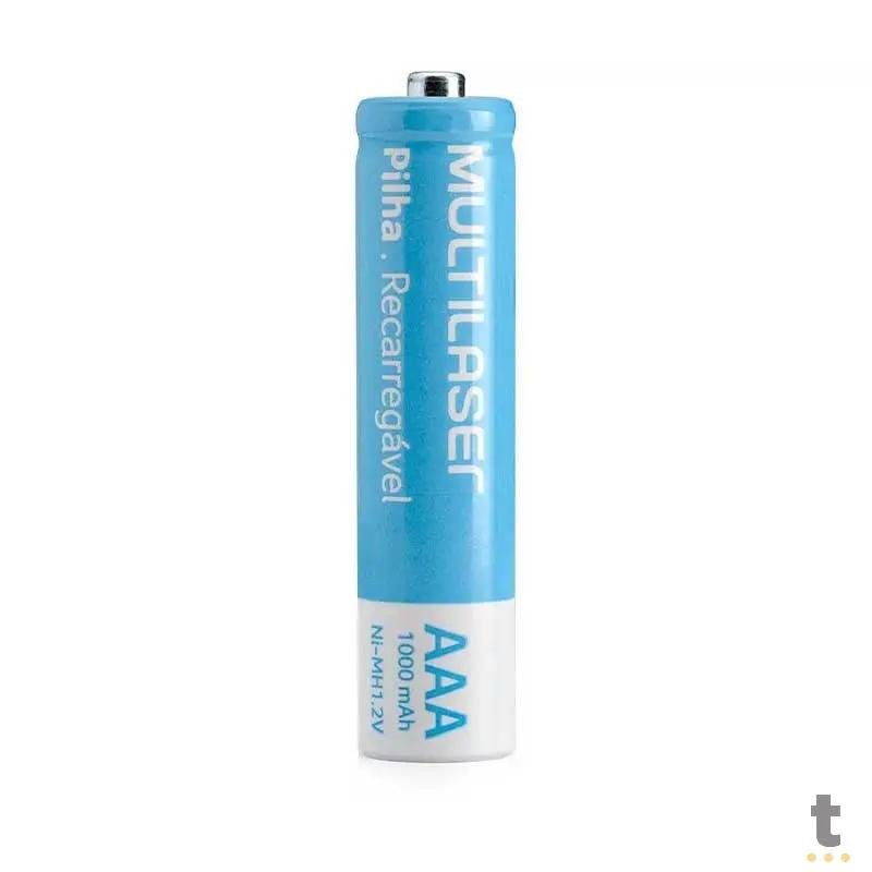 Pilha Recarregável AAA 1000mah Multilaser (Blister C/ 4 Pilhas) - CB050