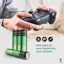 Pilha Recarregável AAA 900Mah 1.2v Vinik (Blister C/ 4 Pilhas) - VP3AB4R