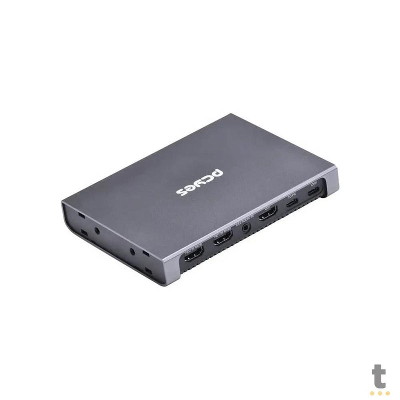 Placa De Captura de Vídeo Portátil 4k PCYes Lynx Usb Tipo C Hdmi Dual - UHD-03