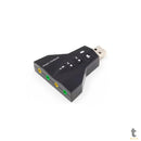 Placa De Som Usb P2 Knup T65 7.1 Digital