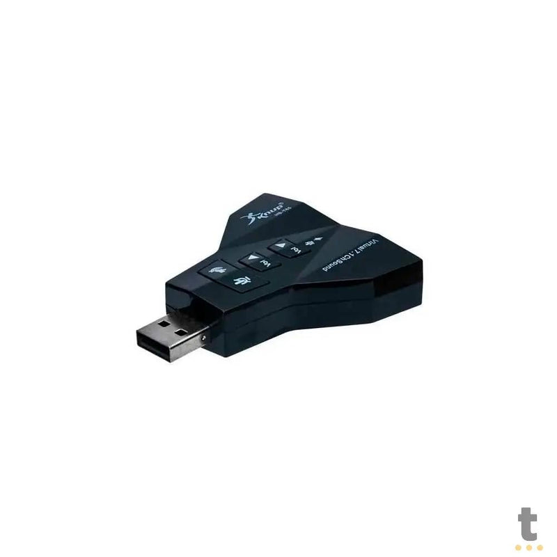 Placa De Som Usb P2 Knup T65 7.1 Digital