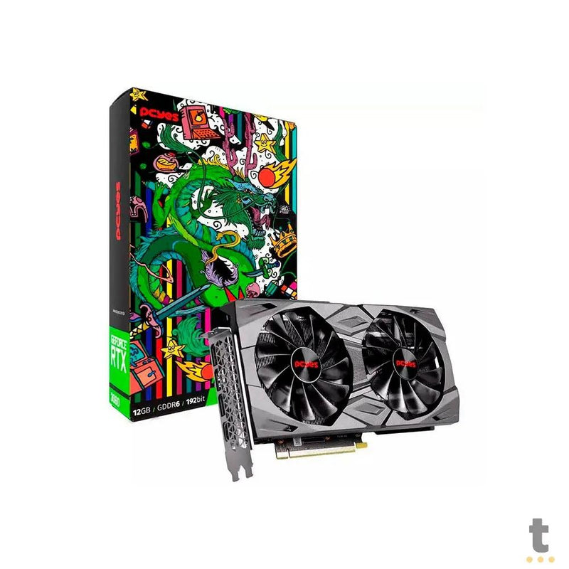 Placa De Video 12gb Rtx 3060 Gddr6 PCYes 192bit 1777mhz 3x Displayport 1x Hdmi - PGS3060FS192