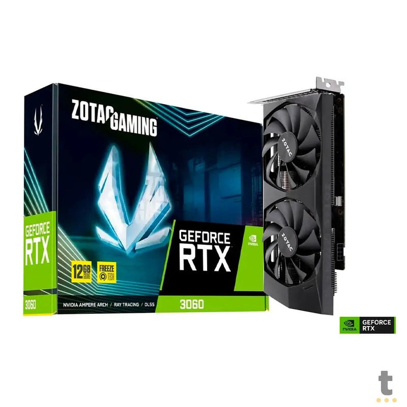 Placa De Video 12gb Rtx 3060 Gddr6 Zotac Nvidia Geforce 192bit 1777mhz 3x Displayport Hdmi - ZT-A30600P-10M