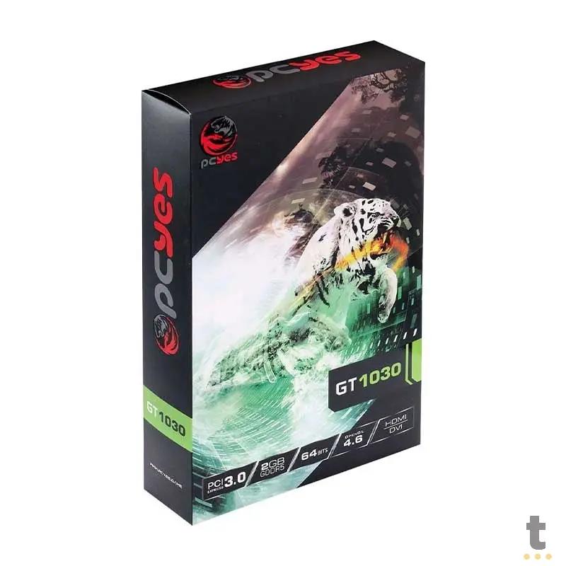 Placa De Video 2gb Gt1030 Ddr5 Pcyes Gaming Edition Pa1030gt6402g5 64bits 6000mhz Dvi Hdmi