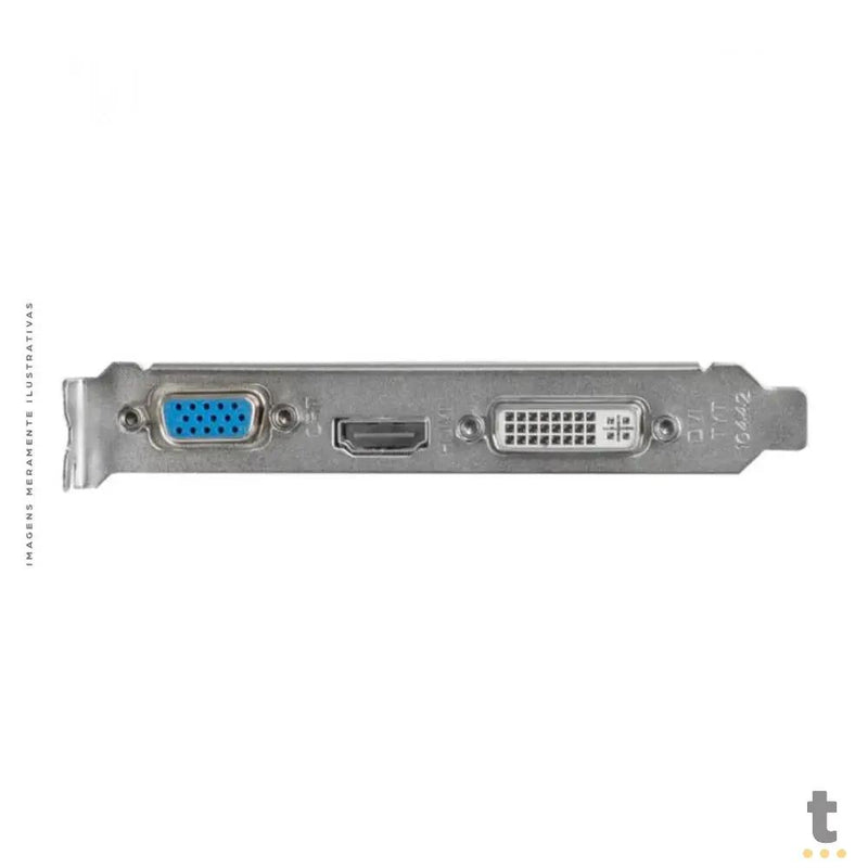 Placa De Vídeo 2gb ddr3 Gt610 PcYes Nvidia Geforce 64bits Low Profile Hdmi Dvi Vga - Pakgt6102Gbdr3Sf