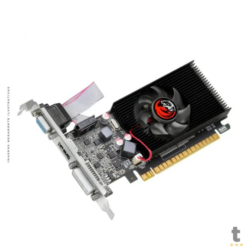 Placa De Vídeo 2gb ddr3 Gt610 PcYes Nvidia Geforce 64bits Low Profile Hdmi Dvi Vga - Pakgt6102Gbdr3Sf