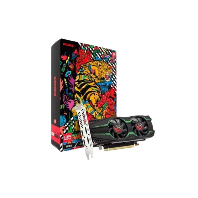 Placa De Video 4gb RX 570 Gddr5 AMD Radeon PCYes Graffiti Series 128bits Dual Fan 4x Hdmi Low Profile - PVRX570LP4GBDF