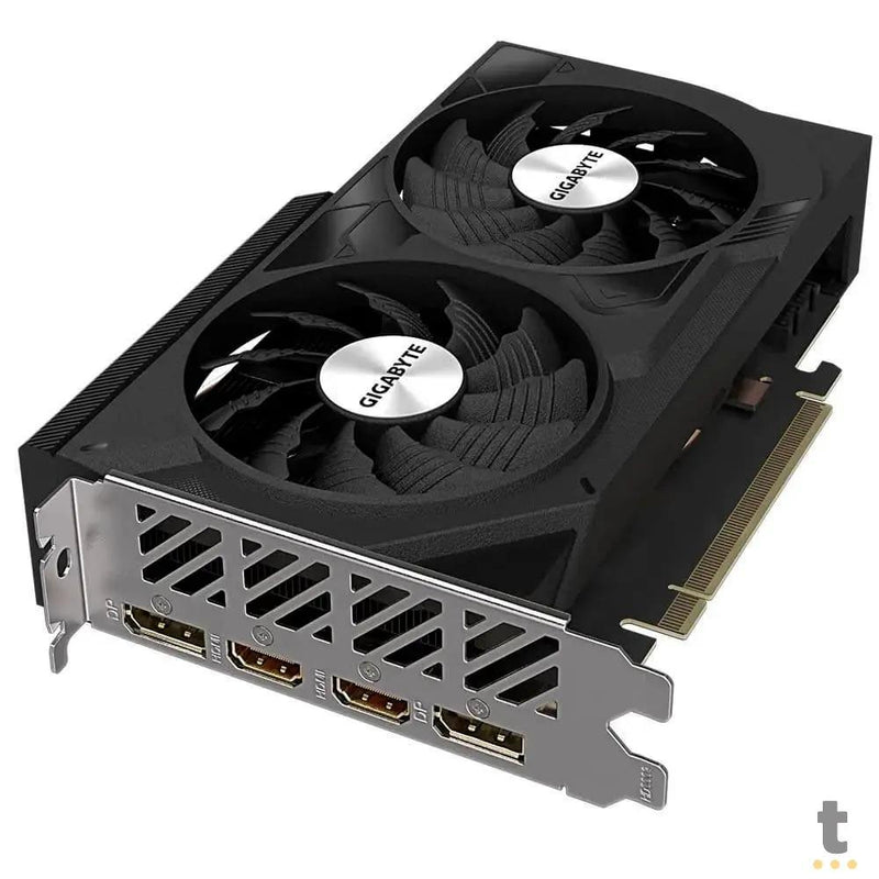 Placa De Video 8gb Rtx4060 Gddr6 Gigabyte Windforce Nvidia GeForce 128bits 2460mhz 2x Displayport 2x Hdmi - GV-N4060WF2O