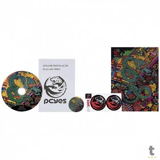 Placa De Video Pcyes Nvidia Geforce Dual Fan GTX 1650 4gb GDDR6 128bits Displayport Hdmi Dvi Graffiti Series - PA1650412