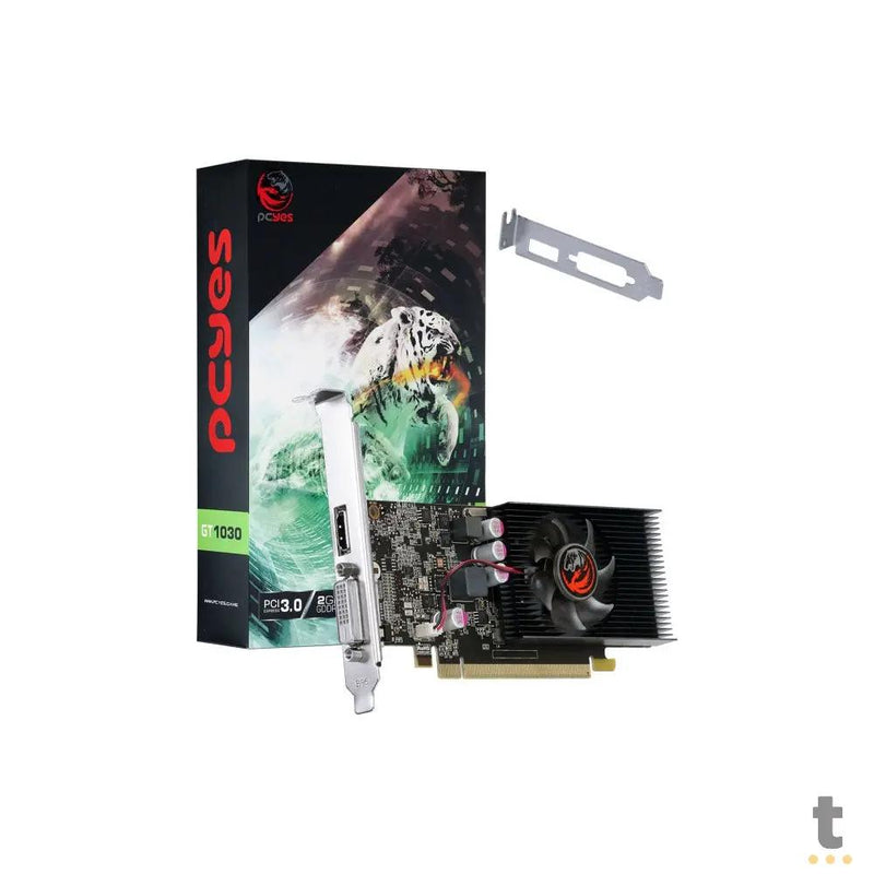 Placa De Video Pcyes Nvidia Geforce Single Fan 2gb GTX 1030 GDDR5 64bits Hdmi Dvi - PA1030GTG5LP