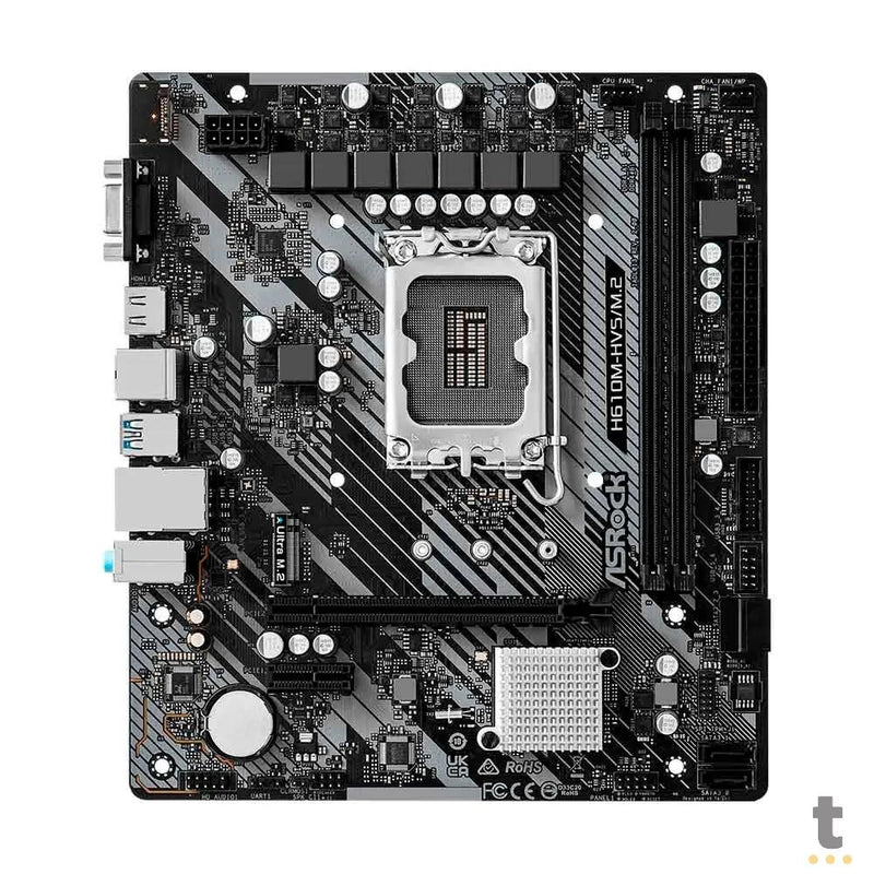 Placa Mae ASRock H610M-HVS Lga 1700 Ddr4 Hdmi USB 3.2 M.2 (12a e 13a Geração)