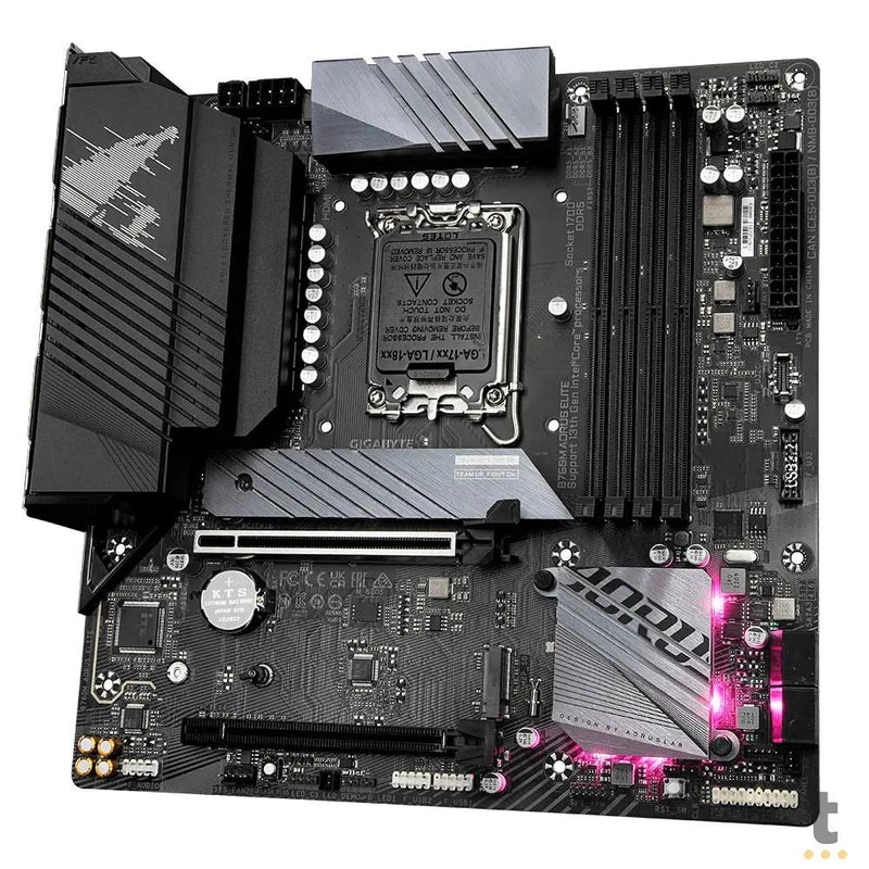 Placa Mae AsRock B760M Aorus Elite Lga 1700 Ddr5 2933mhz Hdmi M.2 DP Usb-C (12a e 13a Geração)