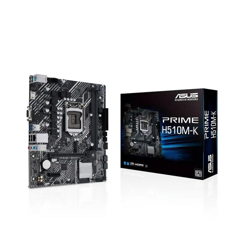 Placa Mae Asus Prime H510M-K Intel Lga 1200 Ddr4 3200Mhz Hdmi D-Sub Usb M.2 (10a e 11a Geração)
