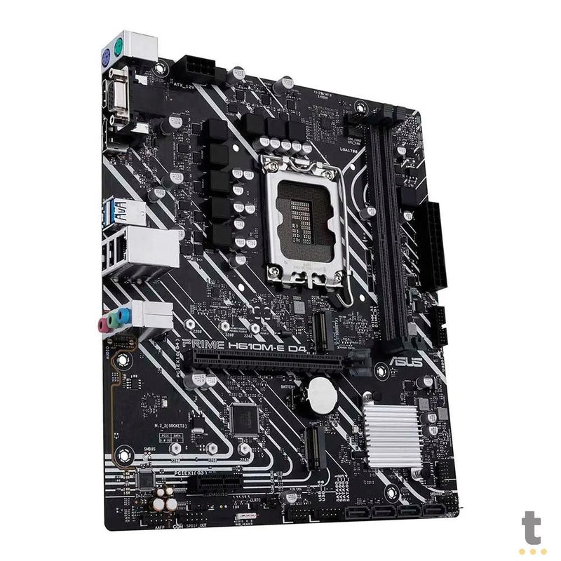 Placa Mae Asus Prime H610M-E D4 Intel Lga 1700 Ddr4 Hdmi USB 3.2 Displayport M.2 (12a Geração)