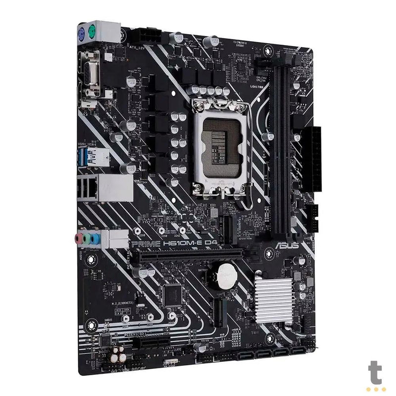 Placa Mae Asus Prime H610M-E D4 Intel Lga 1700 Ddr4 Hdmi USB 3.2 Displayport M.2 (12a Geração)