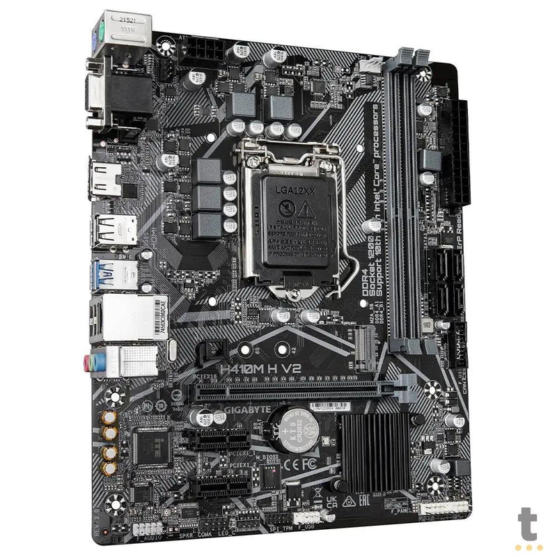Placa Mae Gigabyte H410M H V2 Ultra Durable Lga 1200 Ddr4 2933mhz Hdmi M.2 Usb 3.2 (9a e 10a Geração)