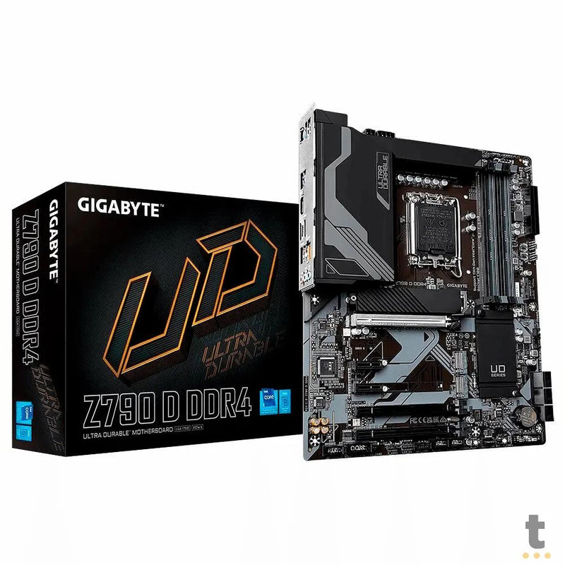 Placa Mae Gigabyte Z790 D UD Atx Lga 1700 Ddr4 Hdmi Displayport M.2 NVME USB-C (12a, 13a e 14a Geração) - Z790 D DDR4 1.