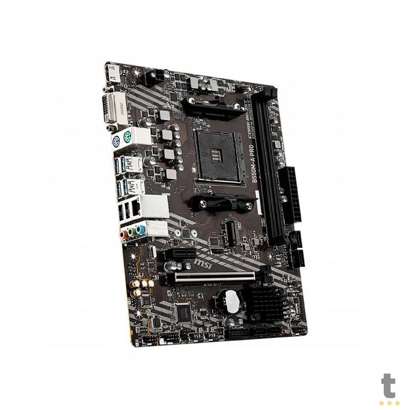 Placa Mae MSI Pro B550M-A AMD AM4 Ddr4 Hdmi Dvi M.2 Usb 3.2